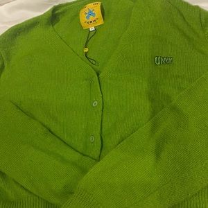 UNIF liv cardigan in green 🍏 size XL